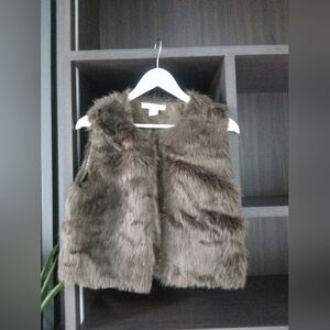 Sans Souci Faux Fur Jacket, Small, Brown Orig. $83